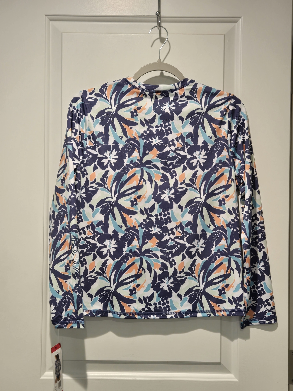 NWT- Roxy Sea Skipping Long Sleeve Rashguard UPF 50+ Swim Shirt Women's Size M - Picture 5 of 8